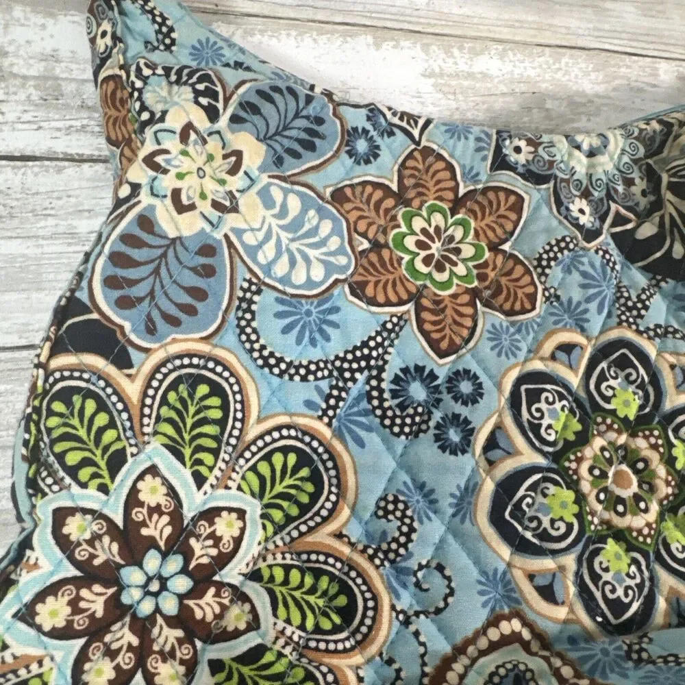 VERA‎ BRADLEY BALI BLUE CROSSBODY HIPSTER SUMMER 2009 SOME SIGNS OF WEAR